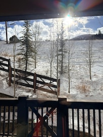 Our view wish the snow was as good as our accommodations which were excellent