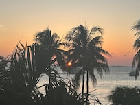 Sunset from the balcony.