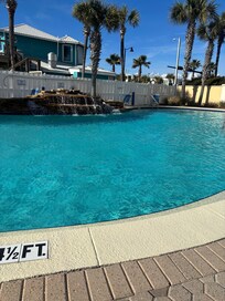 Waterfall at the pool