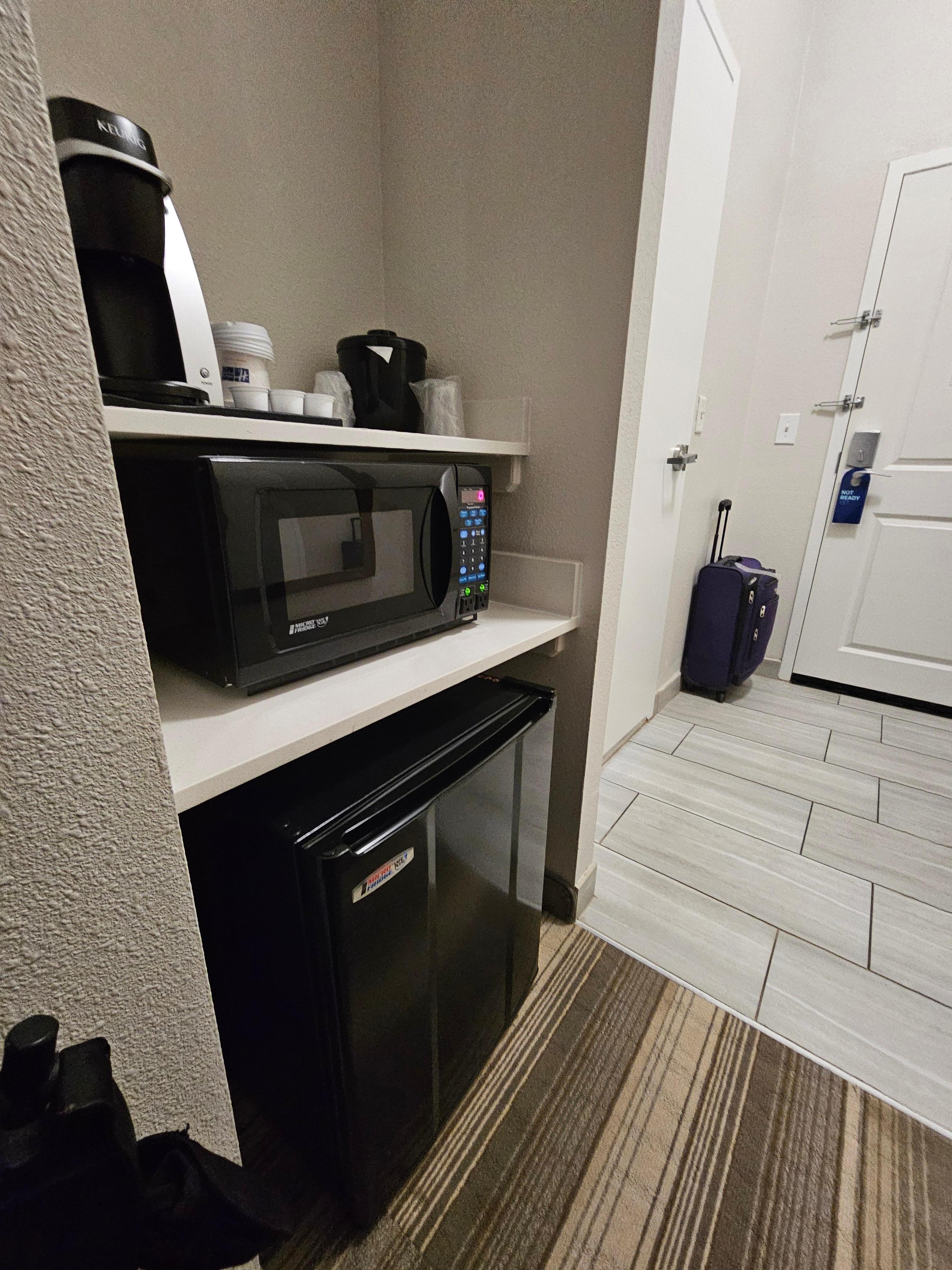 Loved the fridge and microwave!