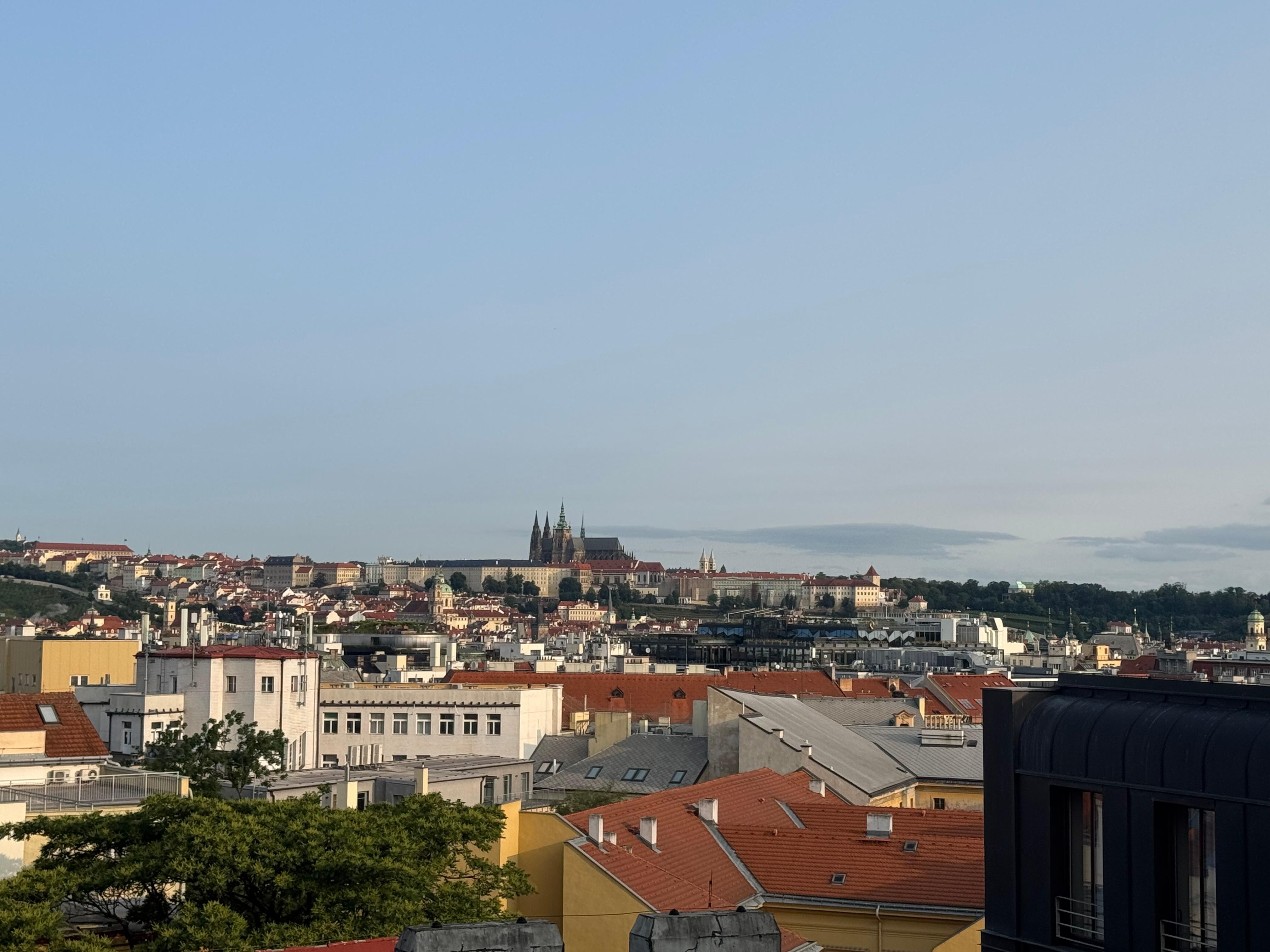 View of Prague Castle from our 7th story room