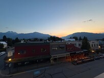 View of the downtown from the hot tub level.