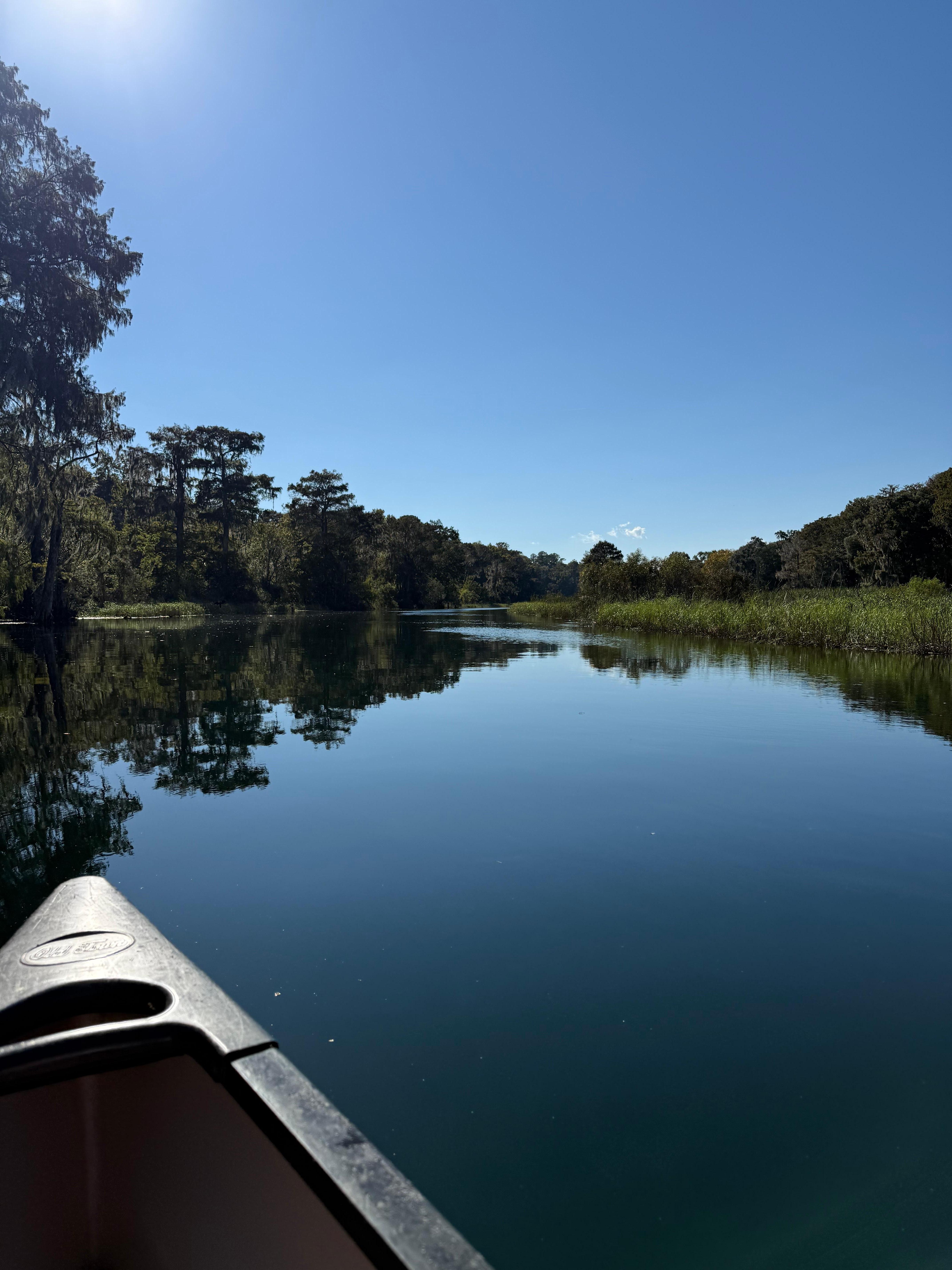 Canoeing on Rainbow Springs river