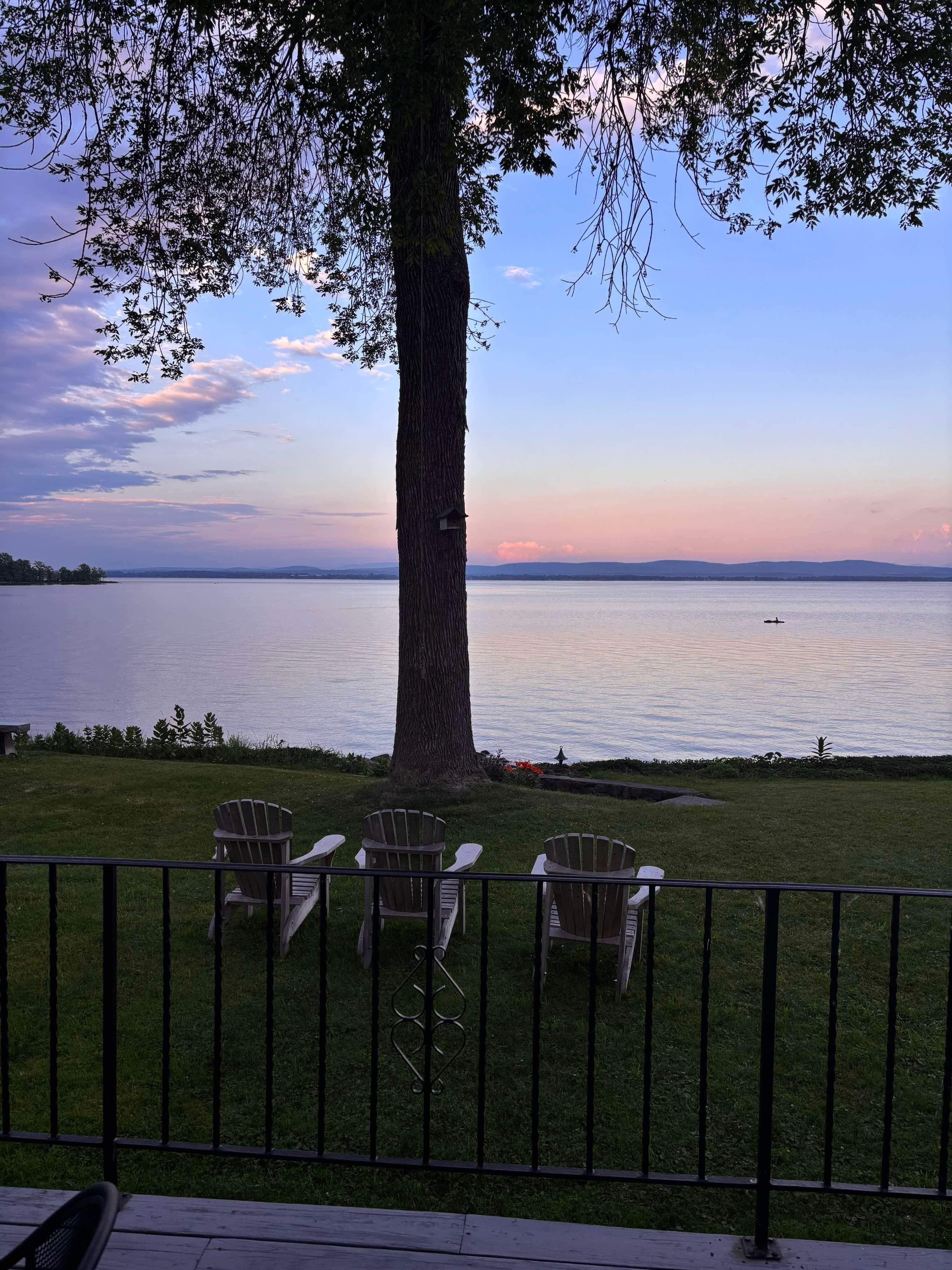 Wonderful views East.