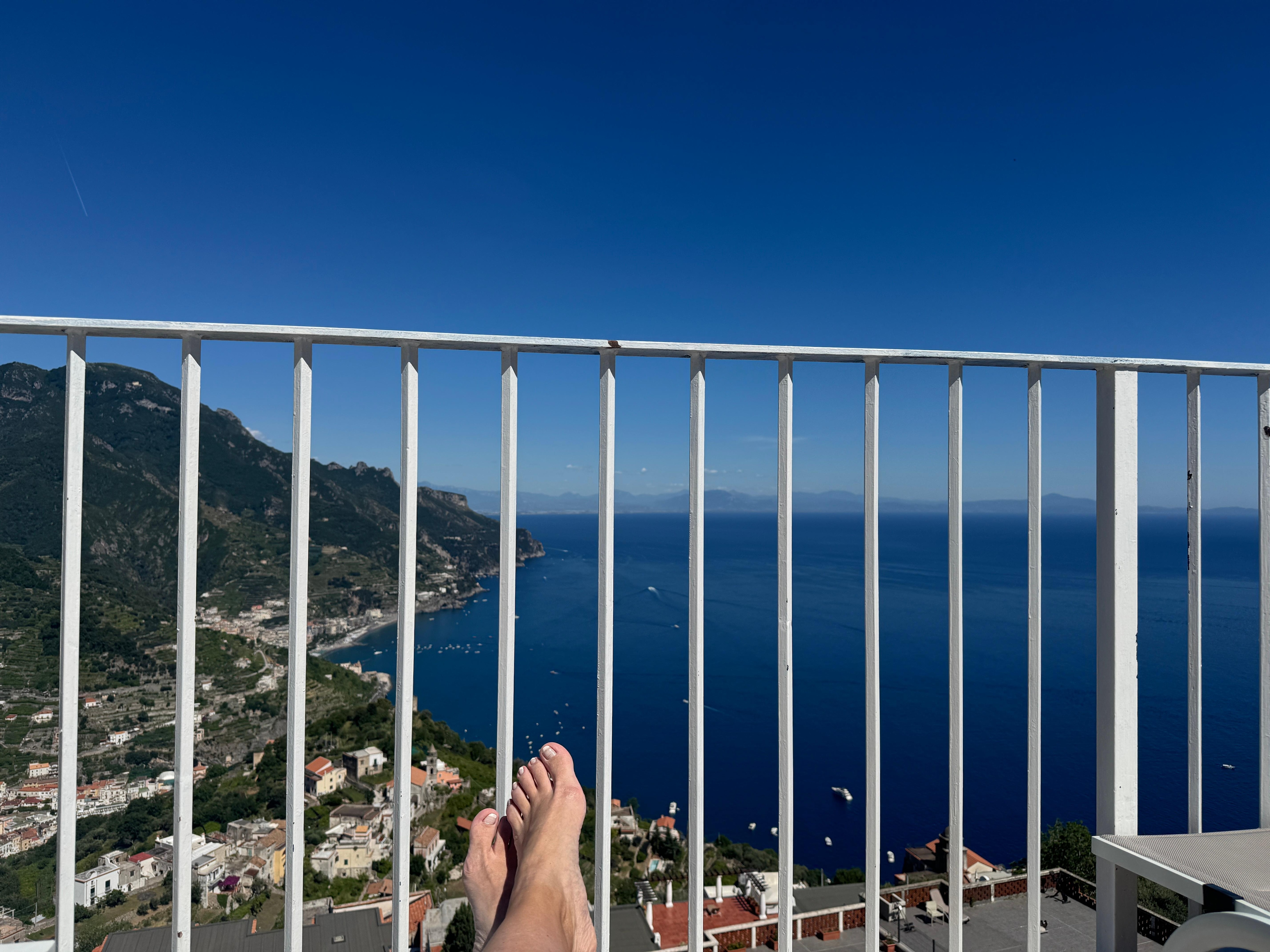 View while lounging at the pool