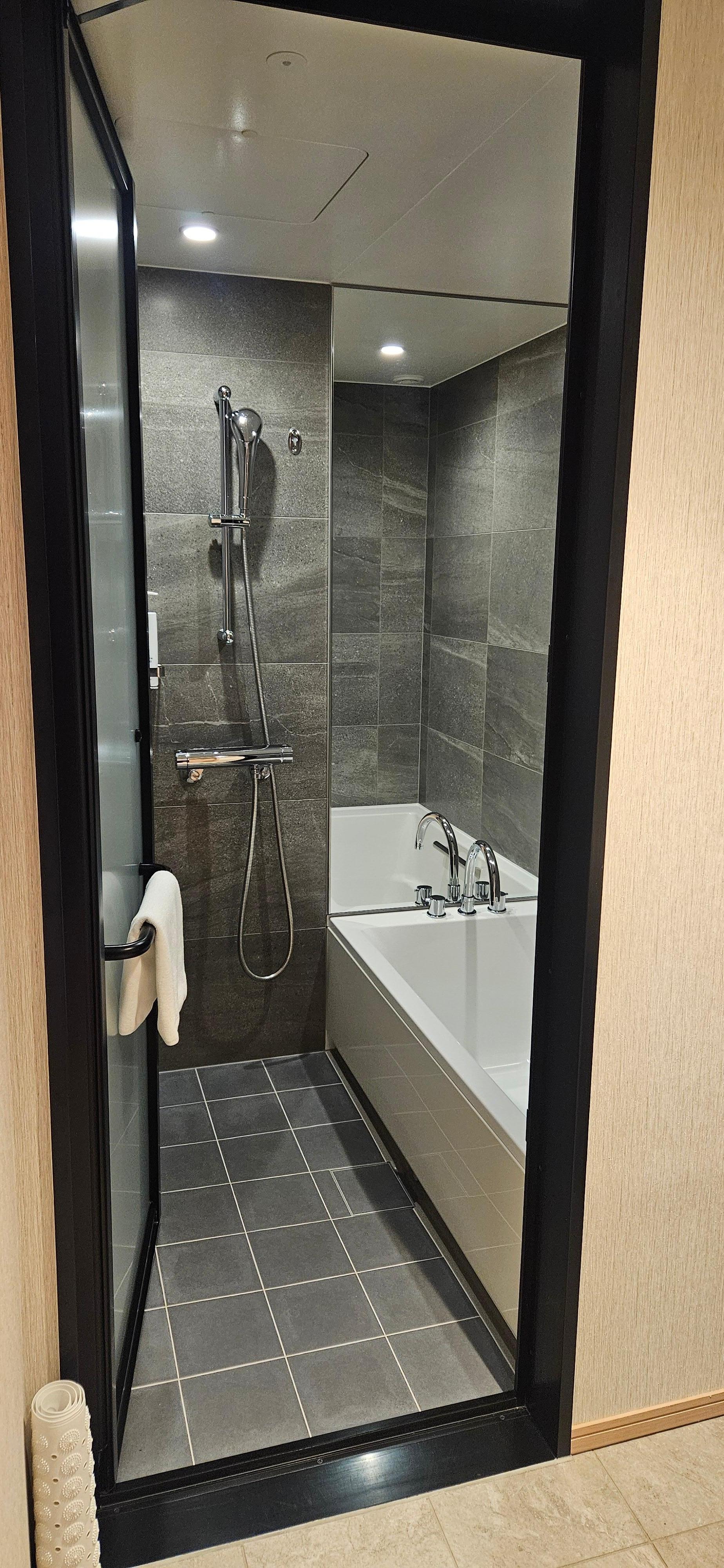 Shower was spotlessly clean
