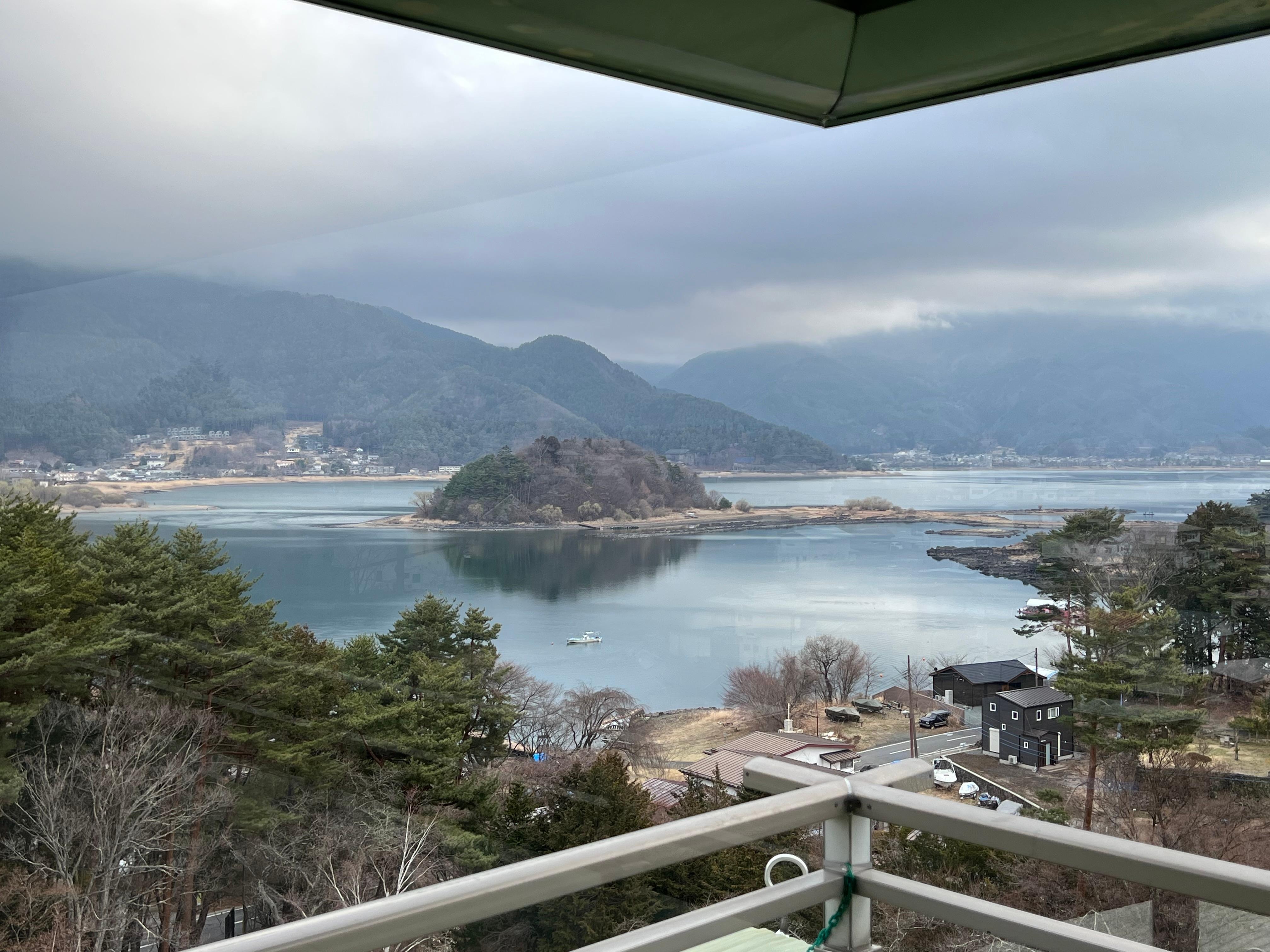 The view from the observation room. 