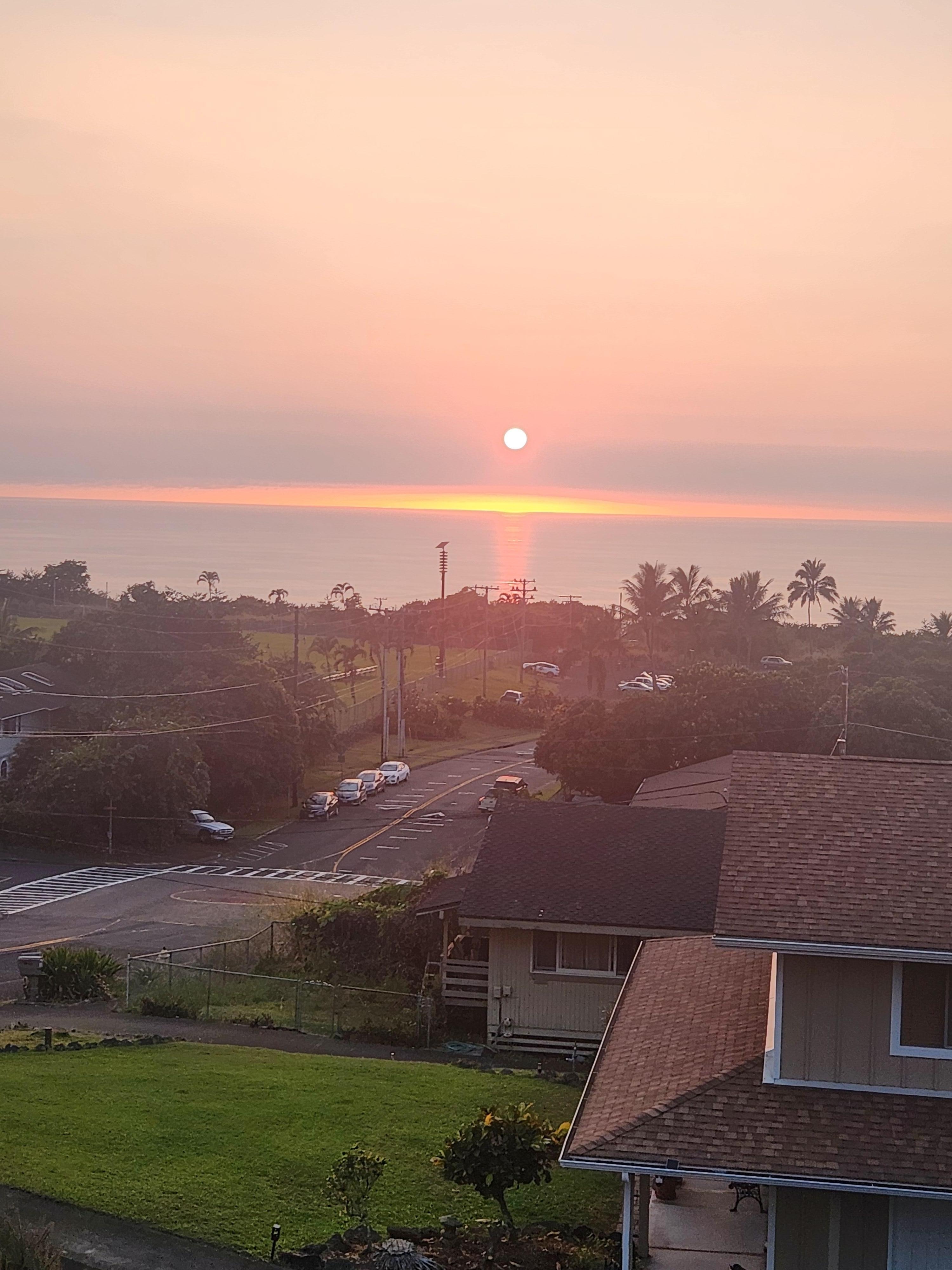 Watching the sunset every night 