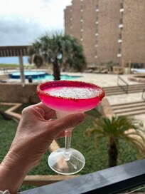 Margaritas on the condo patio!