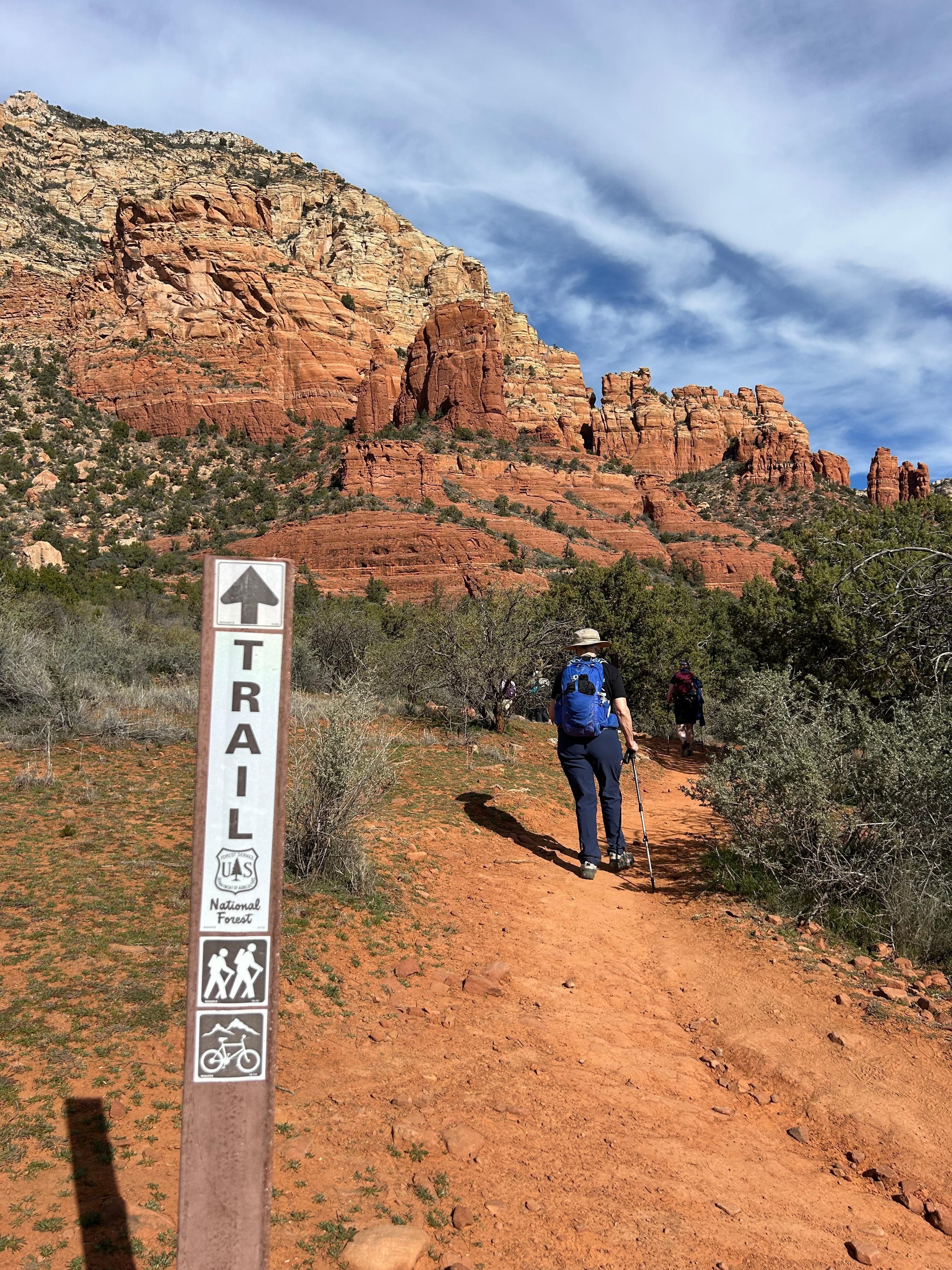 One can hike many different trails right from the house!