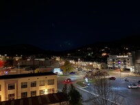 Nighttime view from hotel window