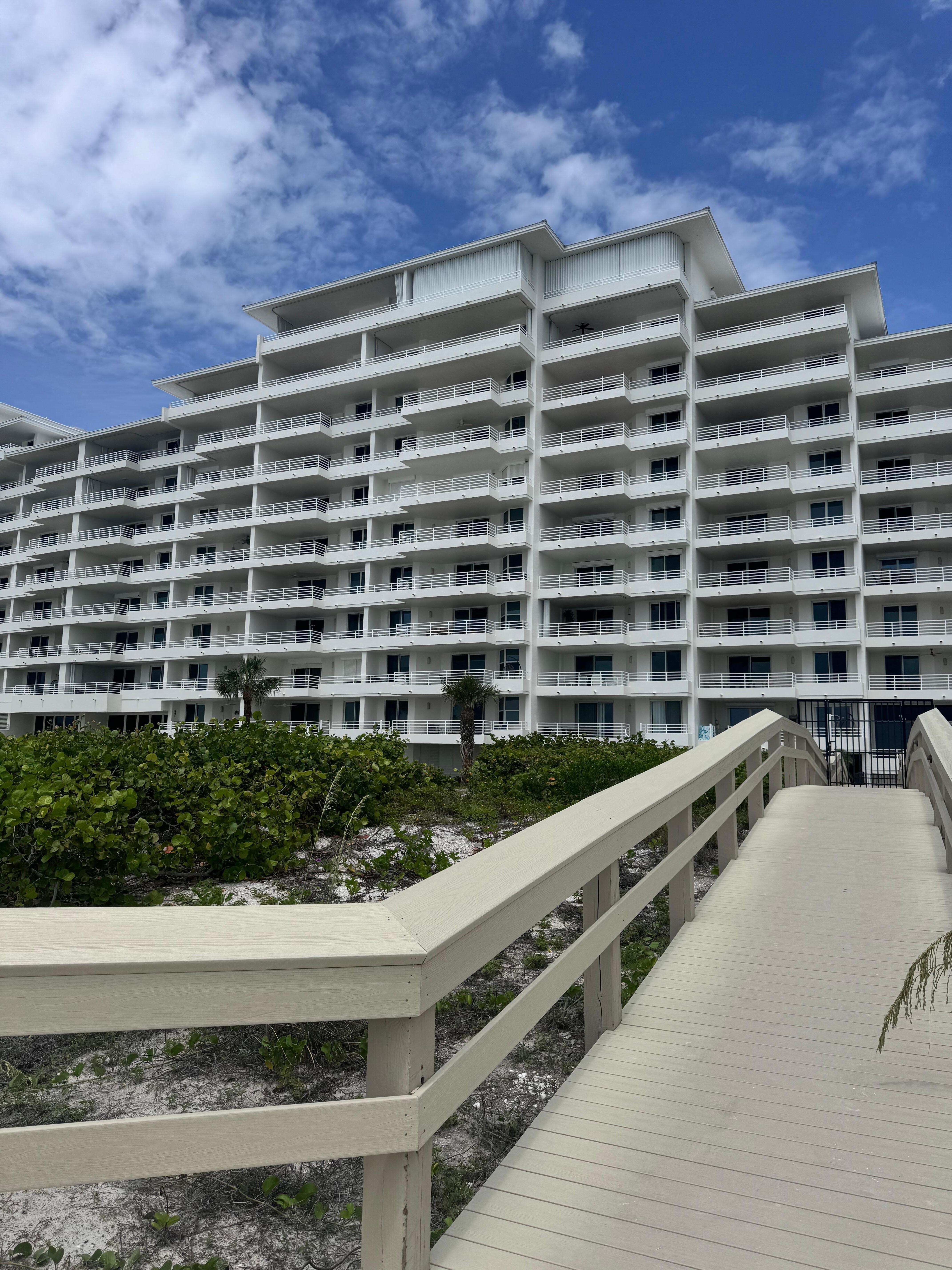 Back of Condo facing beach