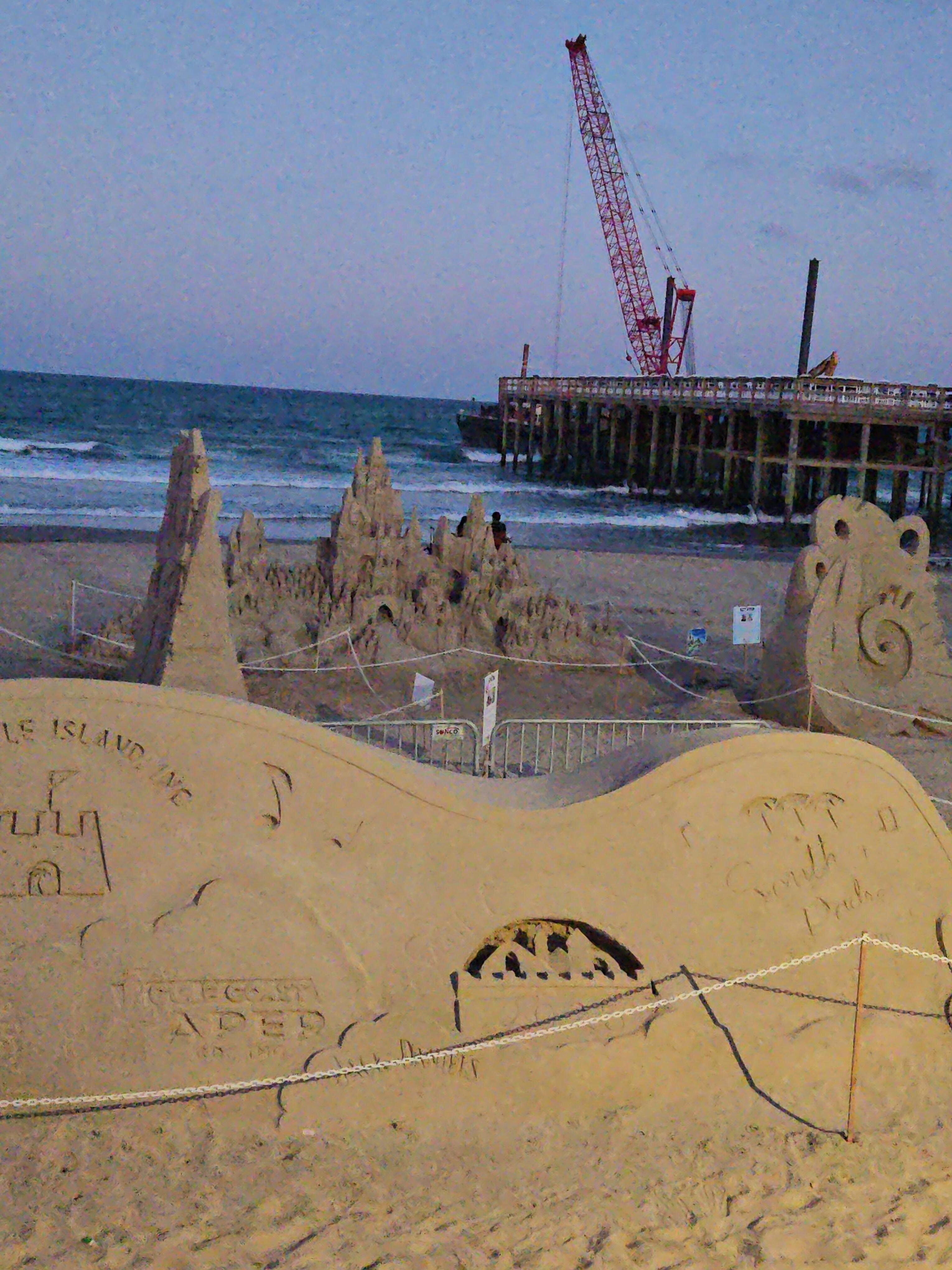 Sandcastle on the beach