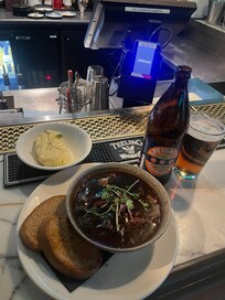 Lamb stew at the Irishman