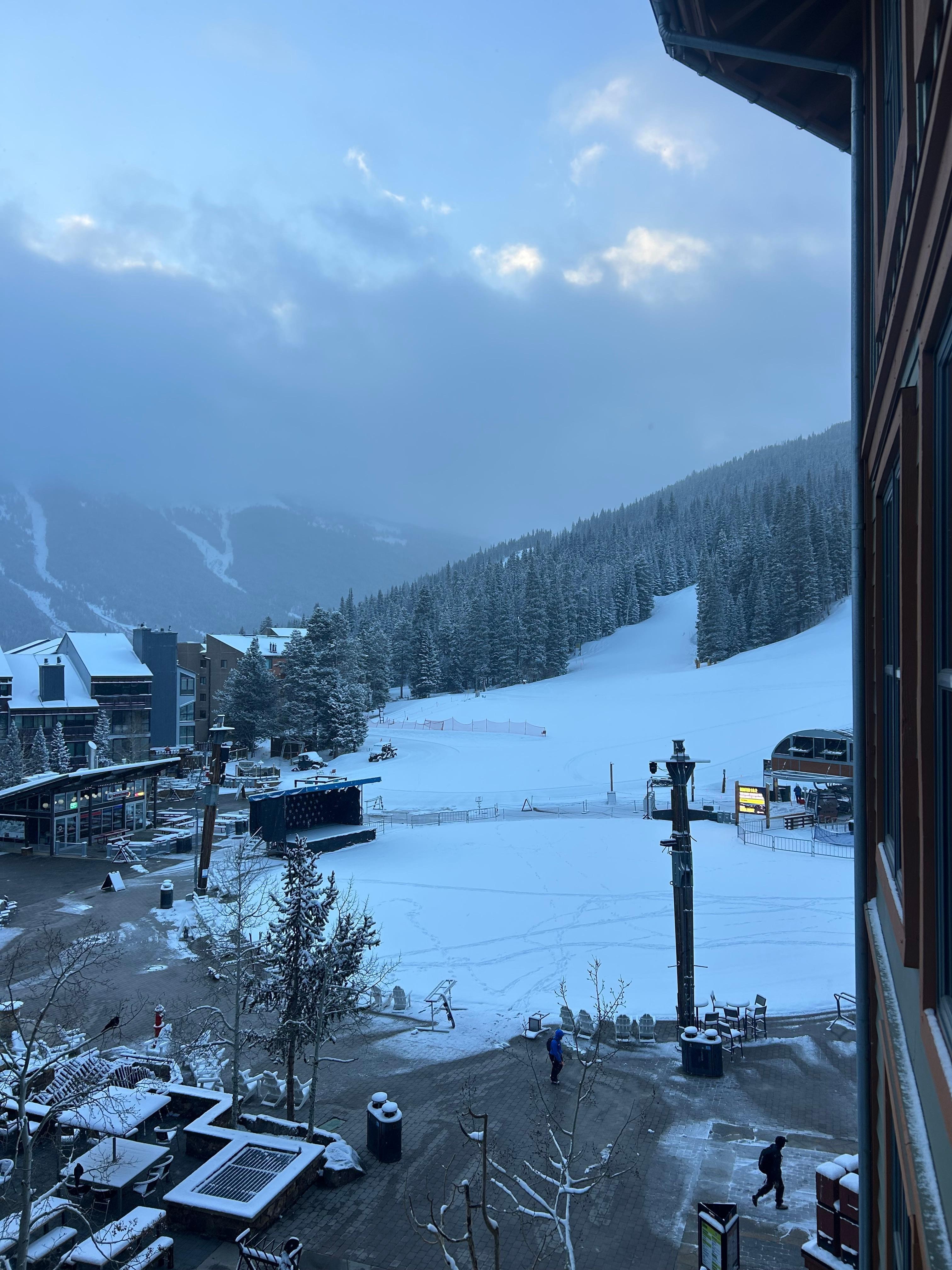 Good morning Copper Mountain! Loved being able to overlook the activities going on at Center Village. 