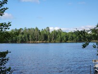 The view across the lake from the home.