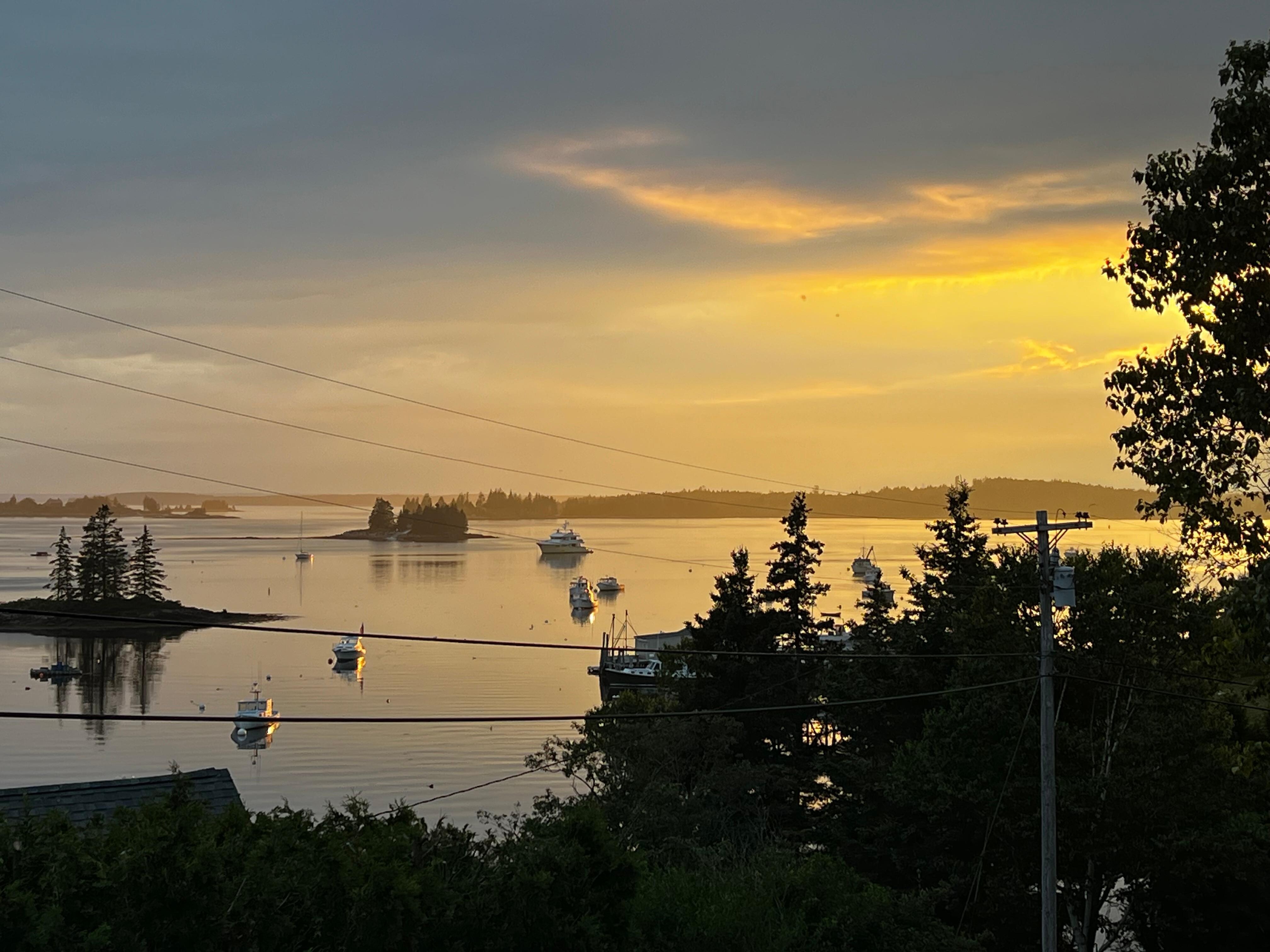 Sunset from the deck.