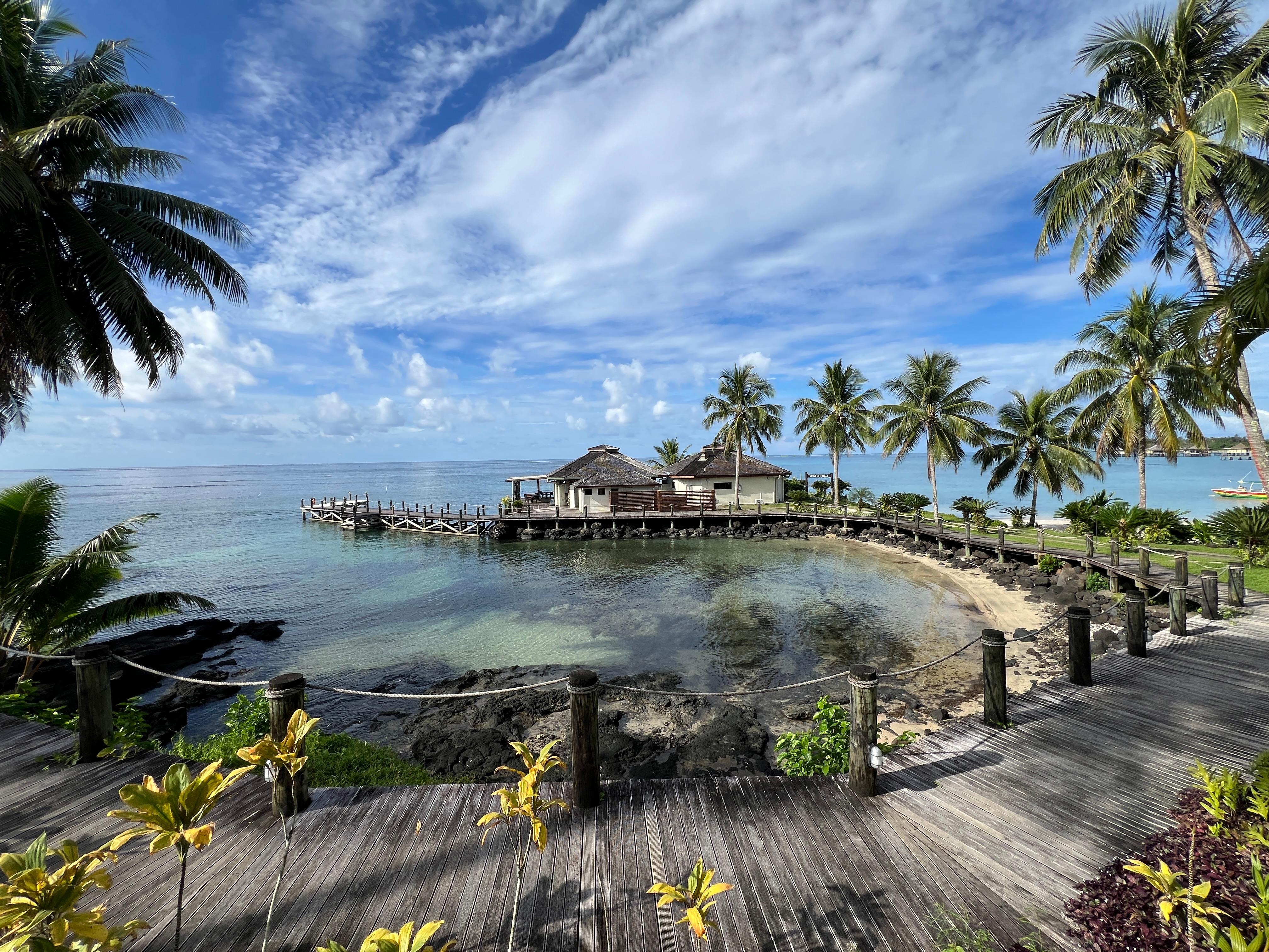Water front of the property