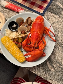 We had a chef come in to prepare a clam bake.