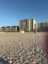 Condo building from the beach