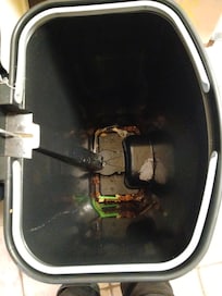 Left over trash under bag