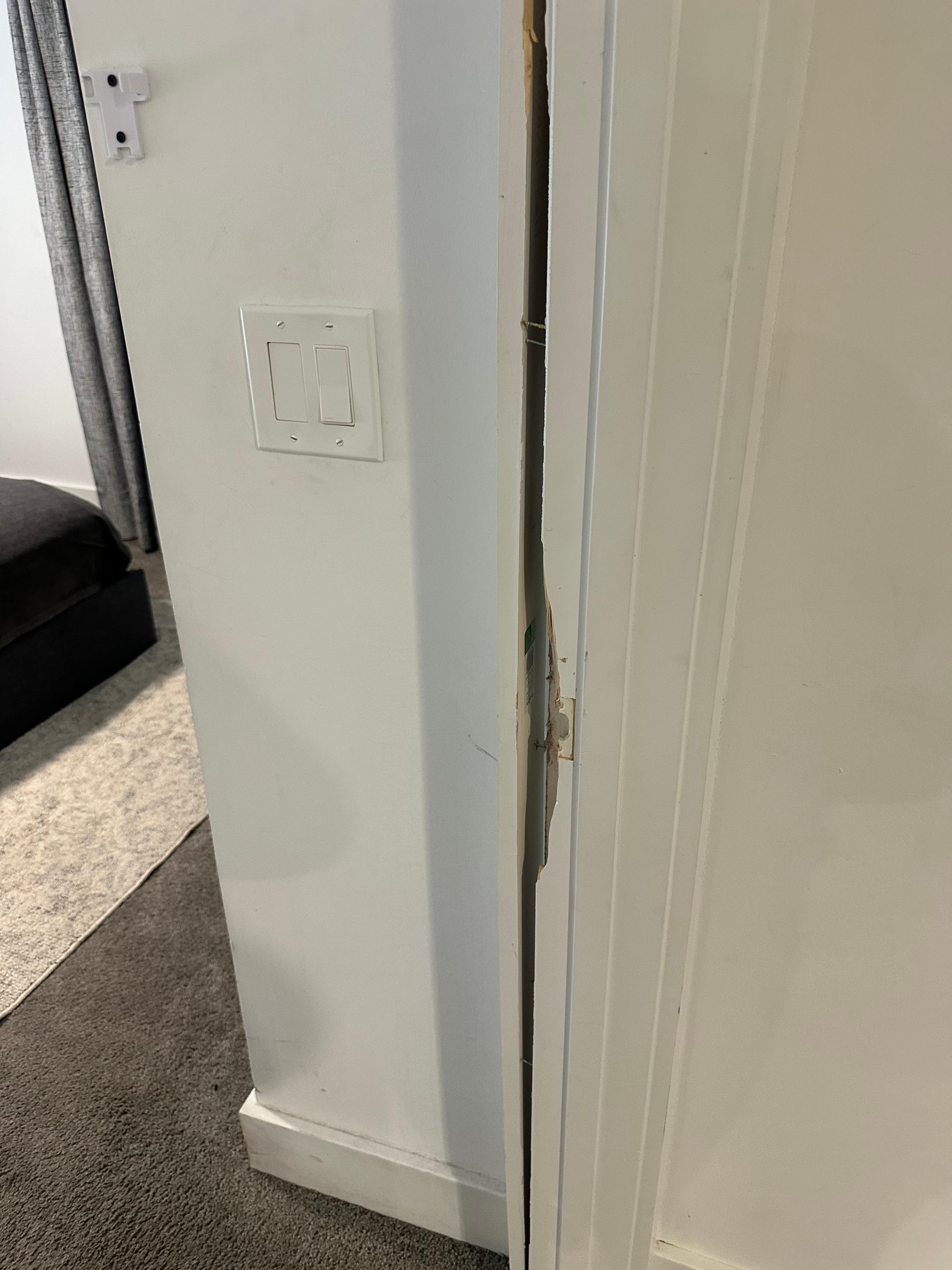 Cracked door