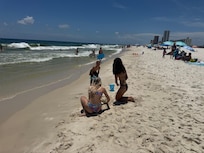 On Dauphin Beach