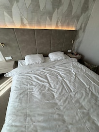 The only pillows you’re allowed for this nice big bed.