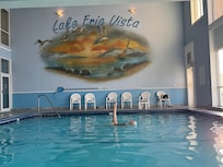 A little practice session in the community pool.