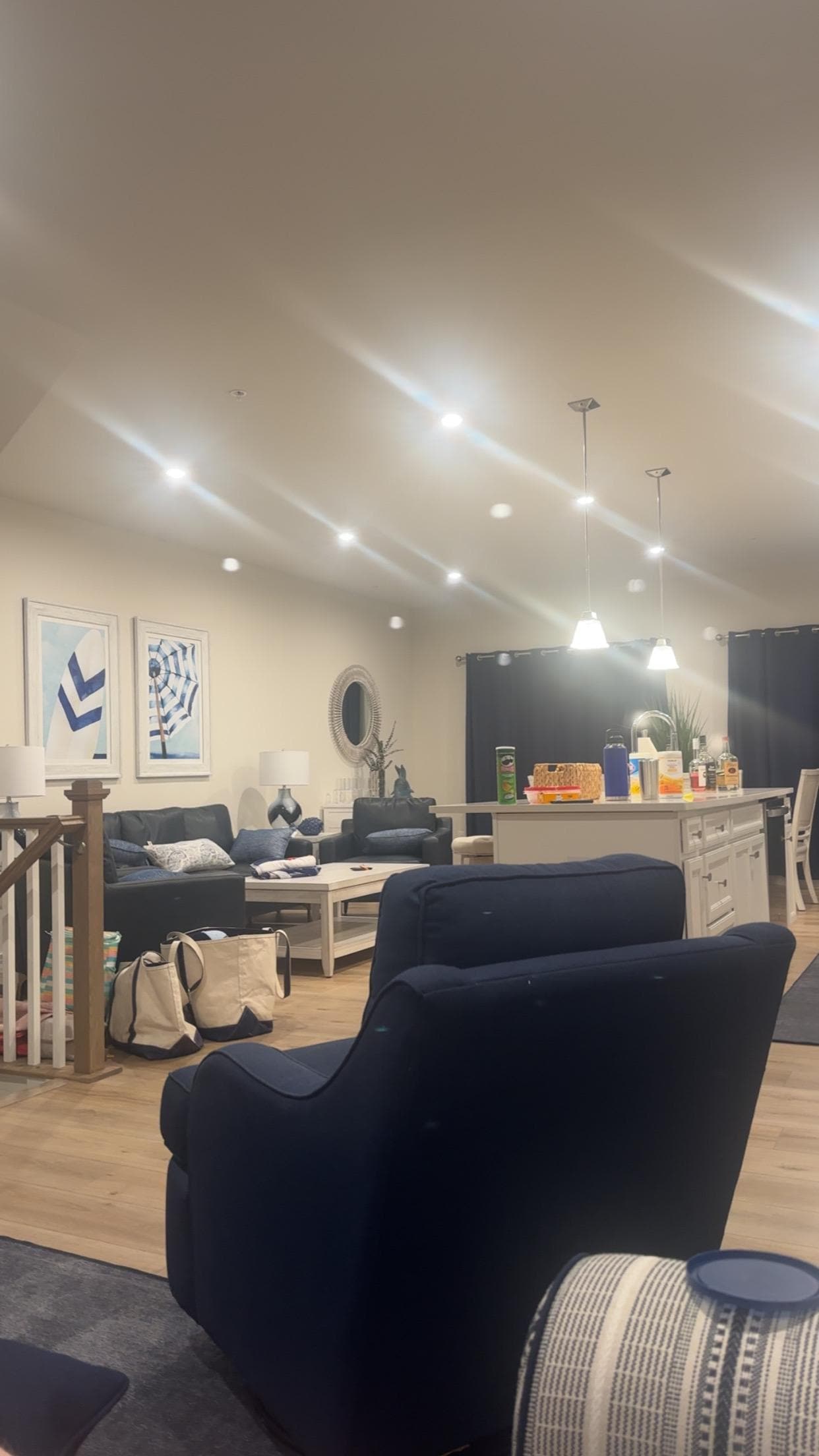 Nice and open kitchen/living room