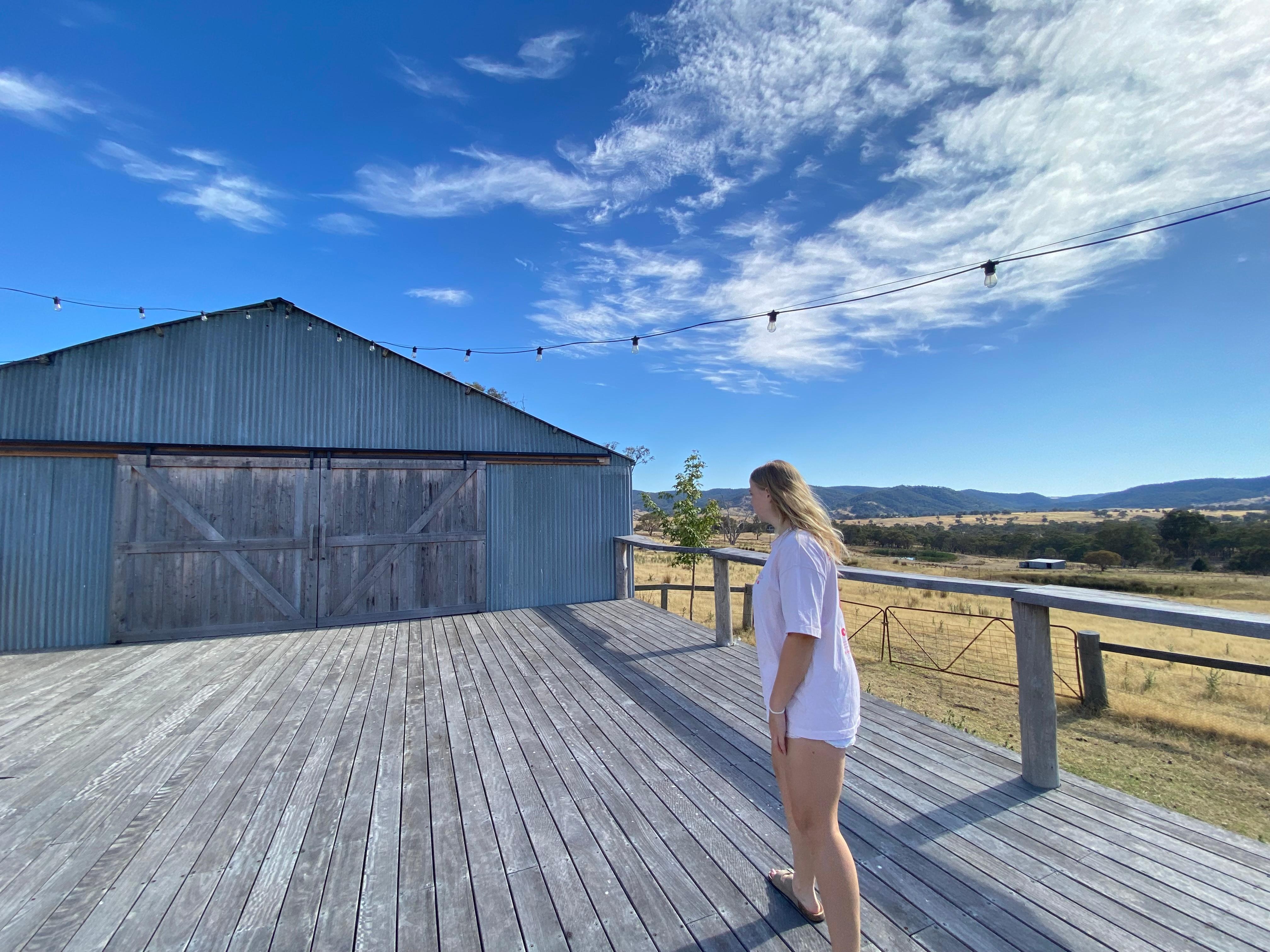 Exploring the grounds 