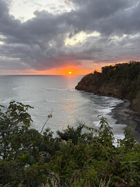 Sunset from the pool deck