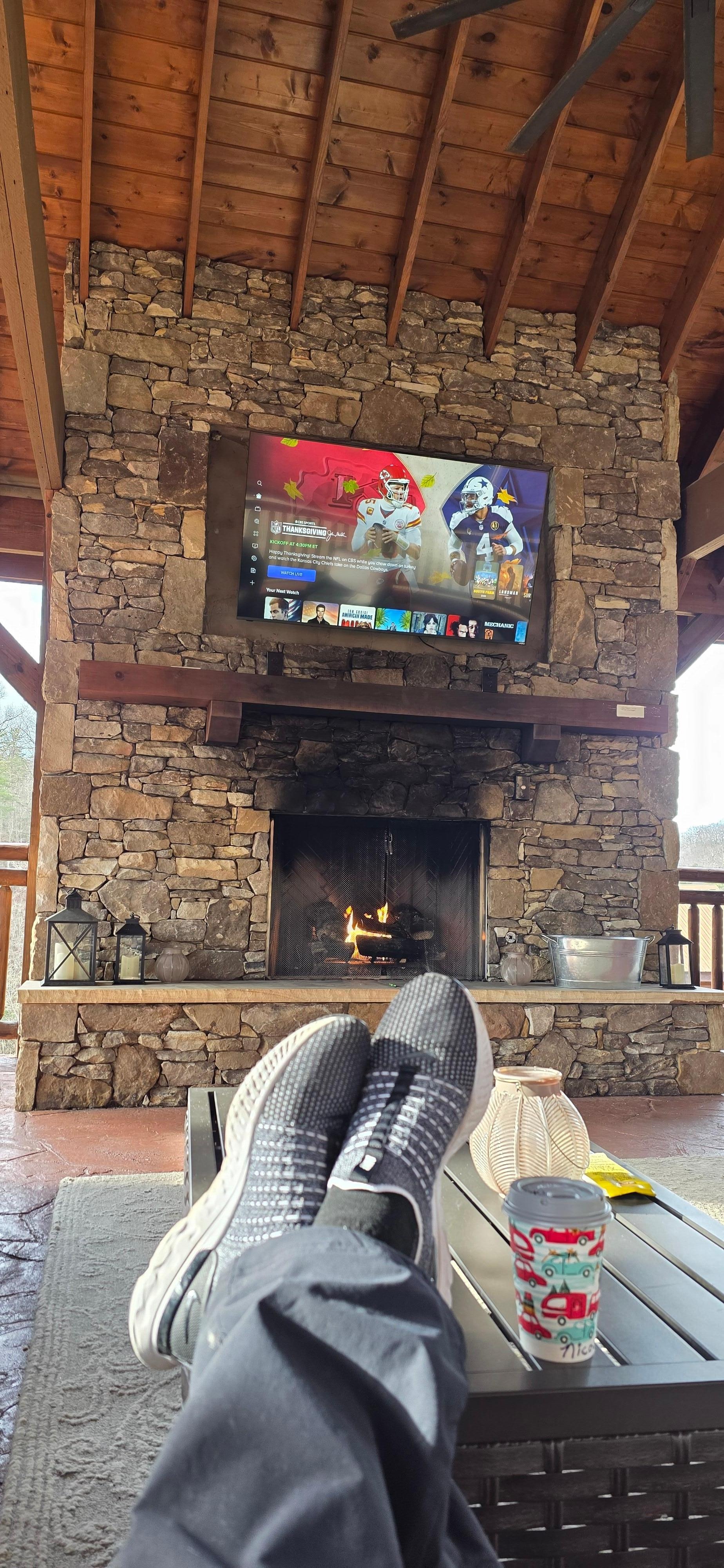 Early morning getaway from our large group!