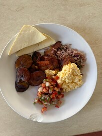 My typical breakfast here.