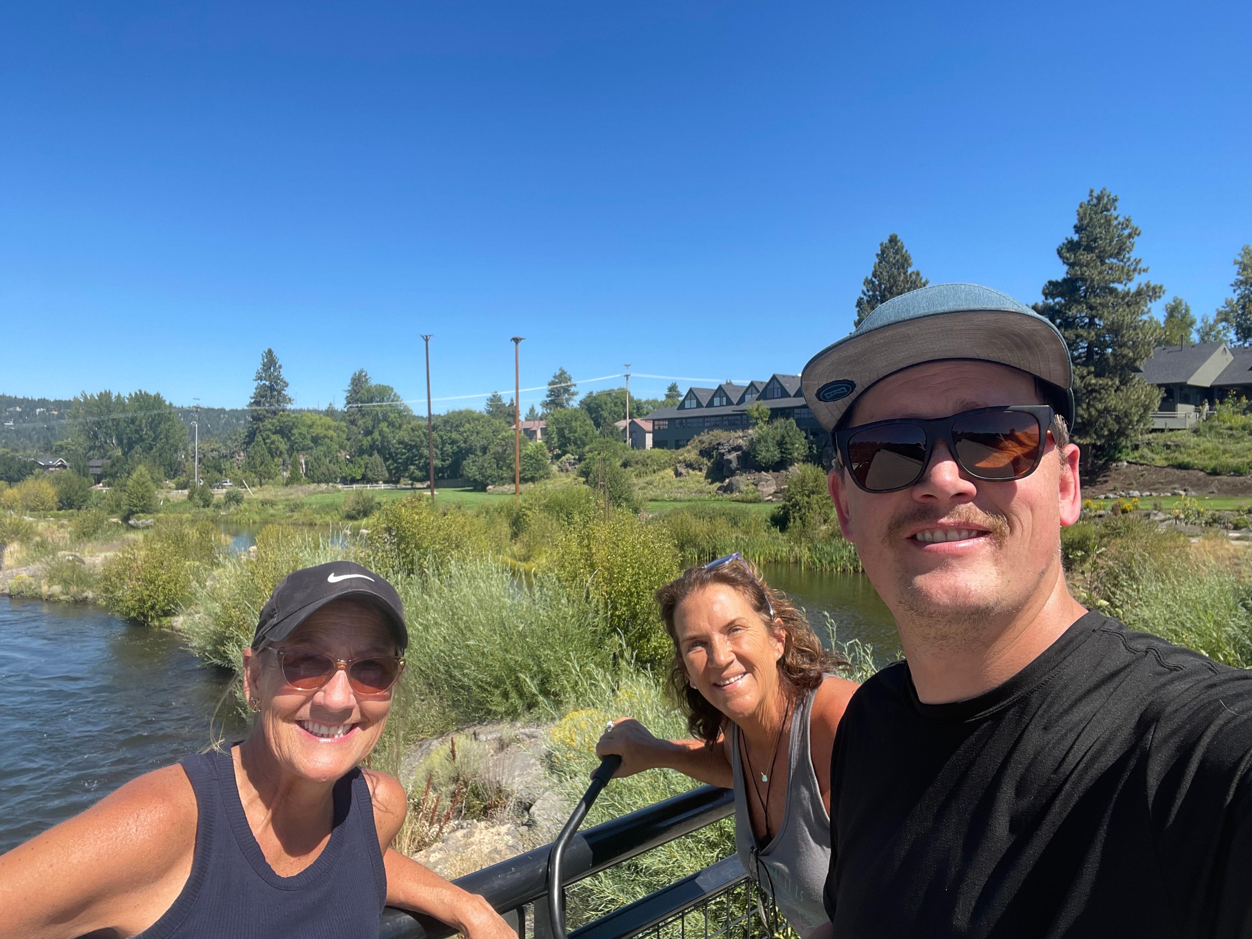 Biking along the river 😊