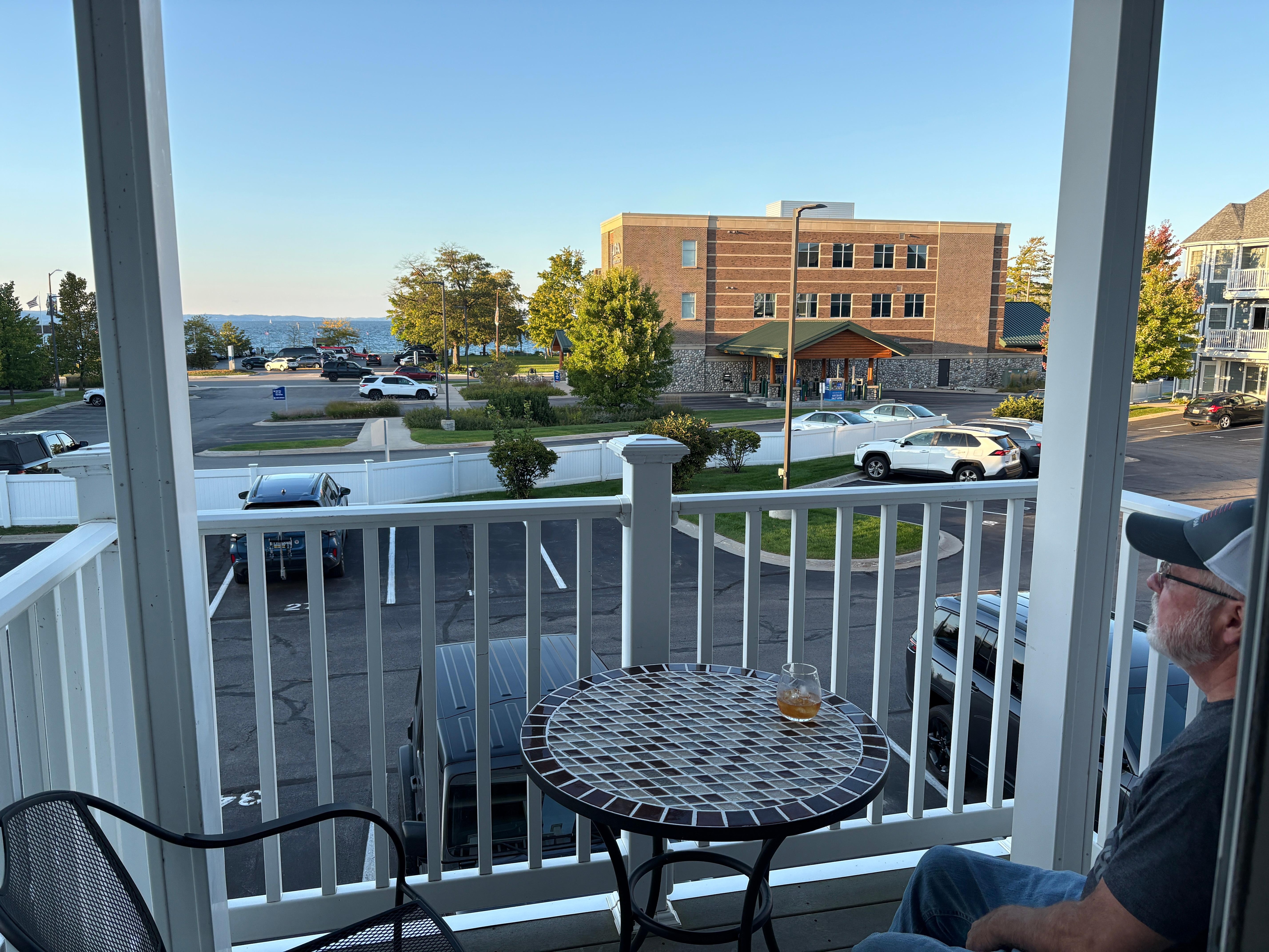 View from the balcony 