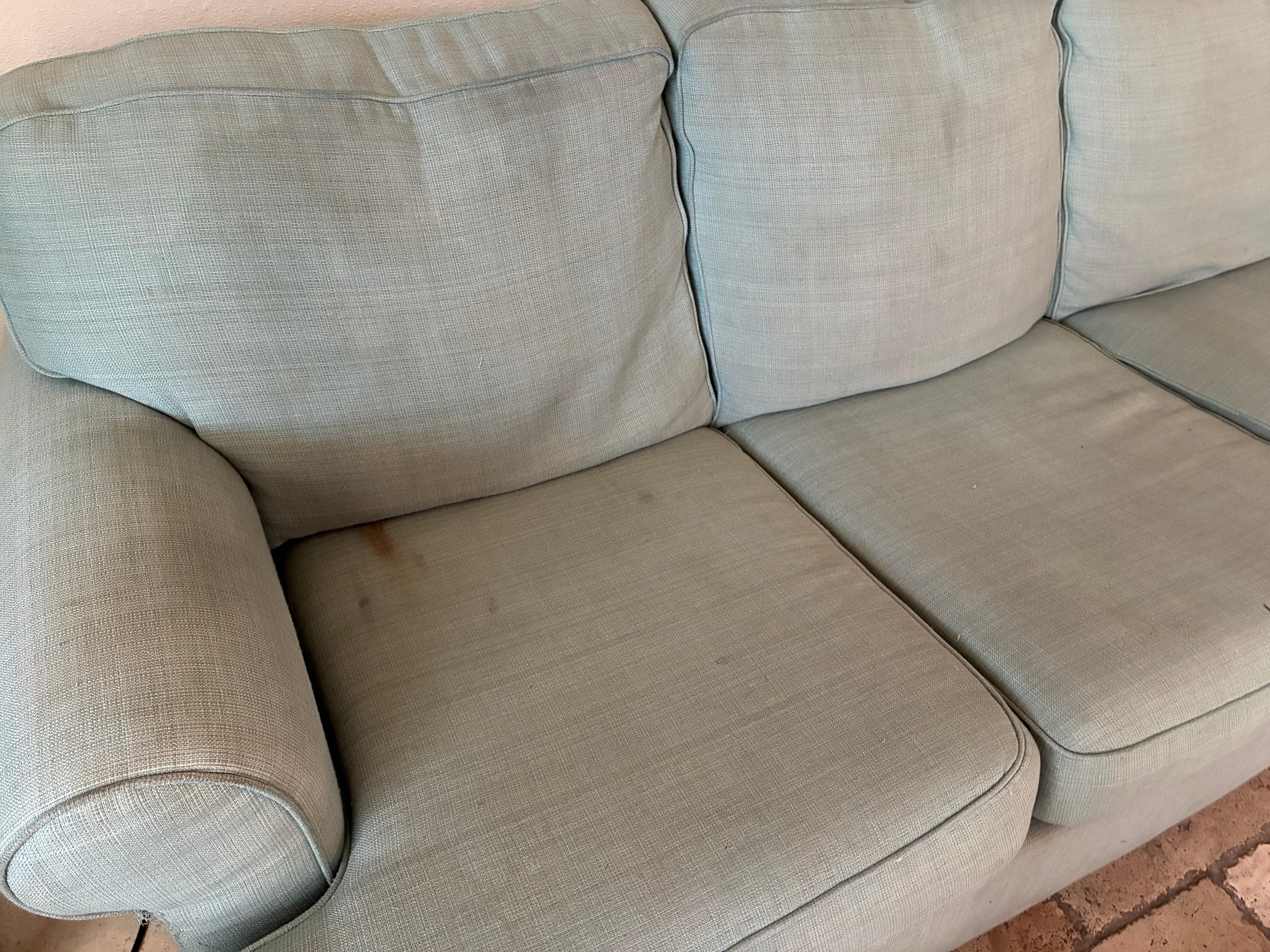 This was a sleeper sofa, but we wouldn’t sit let alone sleep on it.