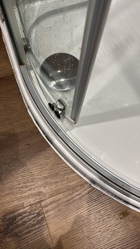 Shower screen off the rails