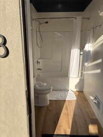 Private bathroom located away from our dome
