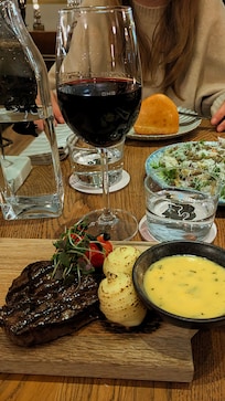 Middag, mindre rätter så att man kan äta flera. Väldigt gott!