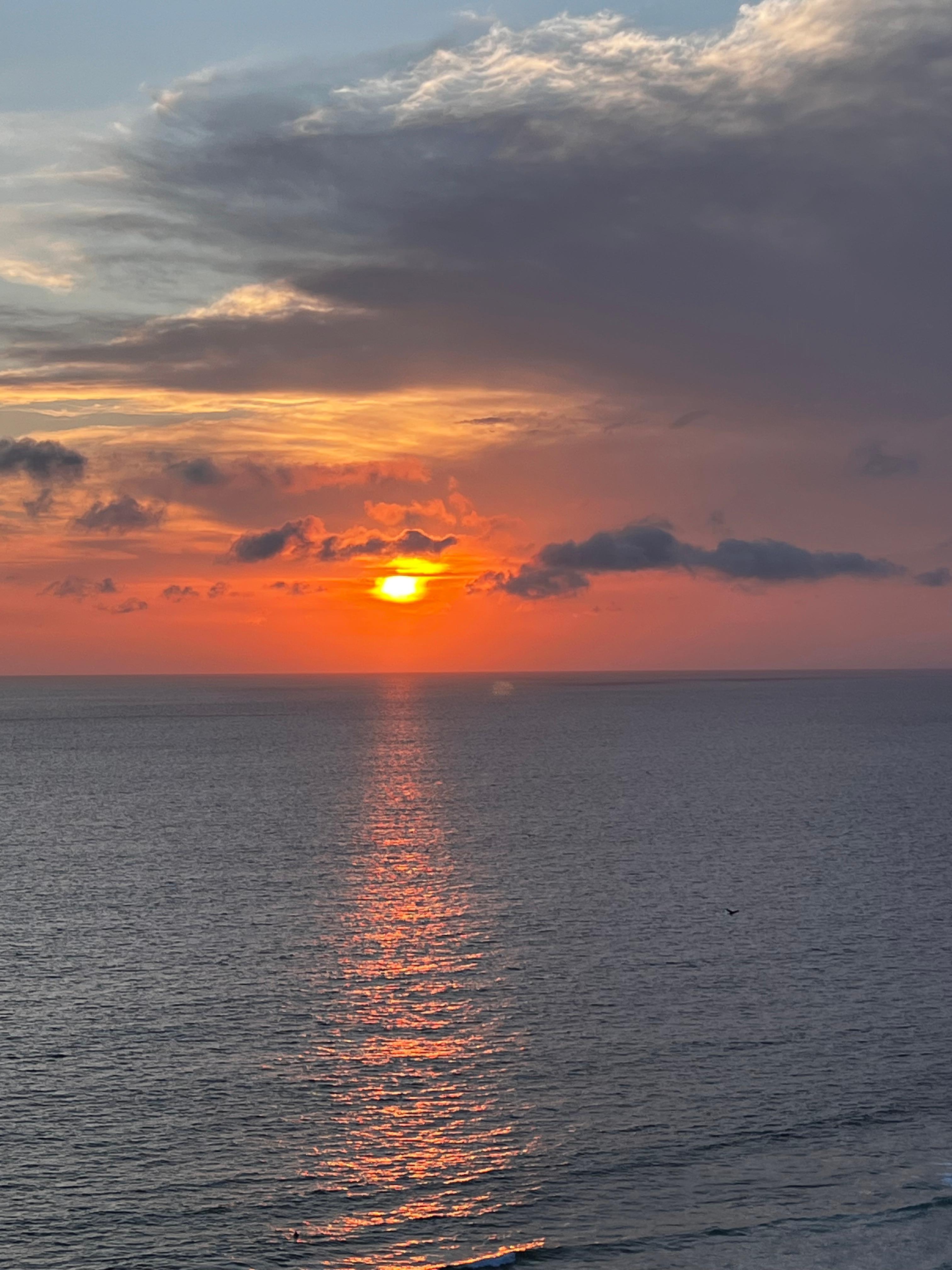 Sunset from the balcony