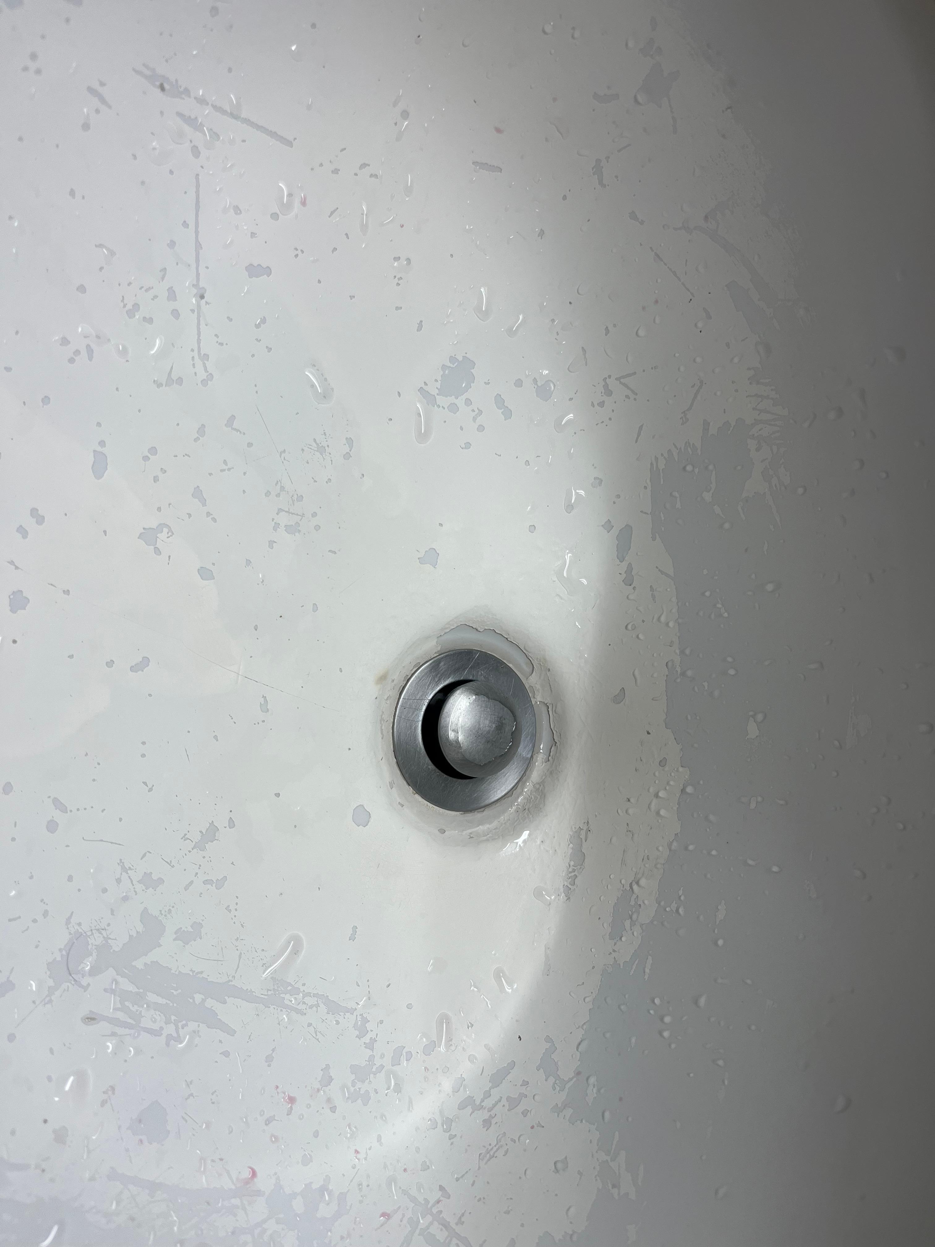 glazing deterioration in sink - makes it look dirty