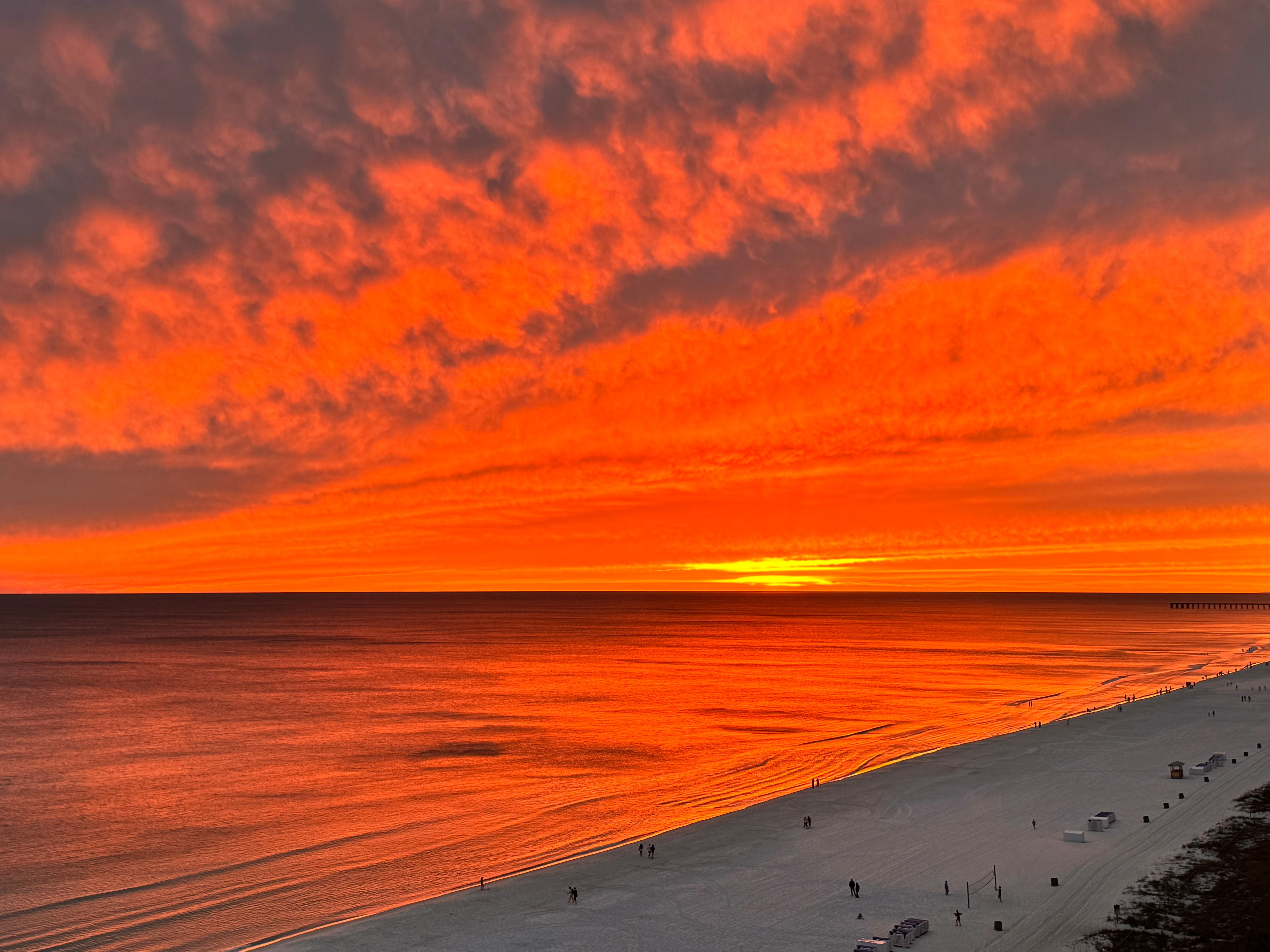 Sunset from the balcony.
