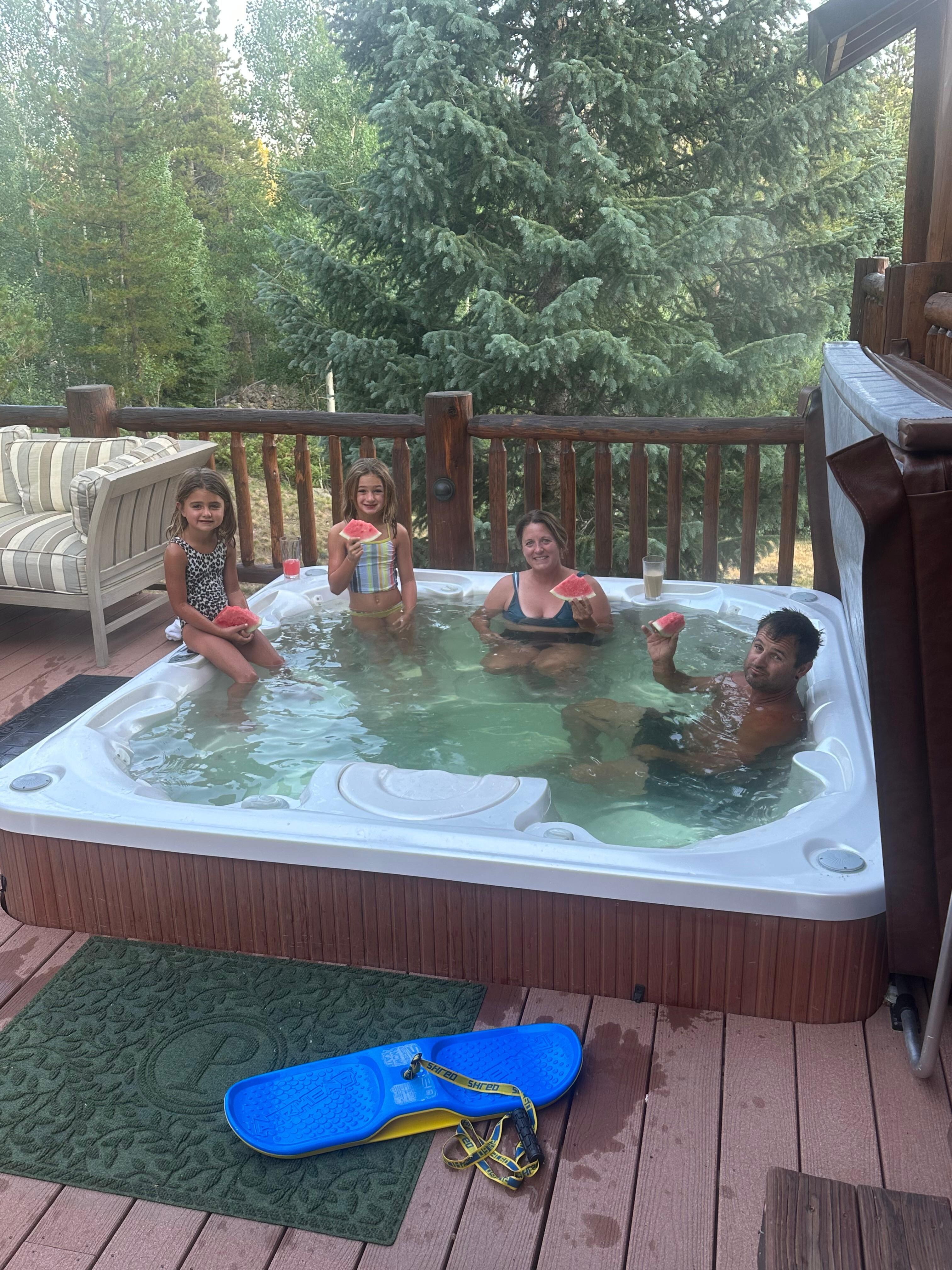 Morning tub session