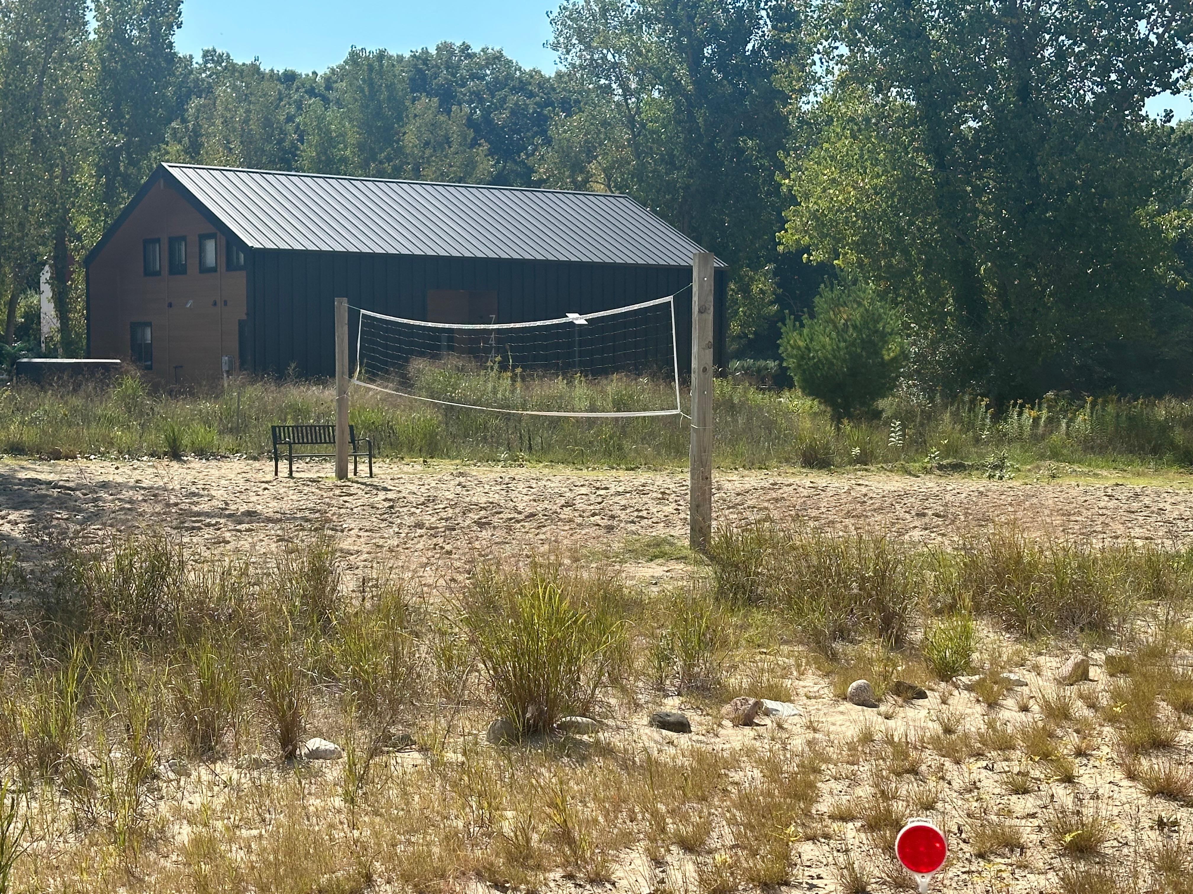 Community volleyball located right next door. 