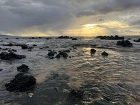 Beach down the hill
