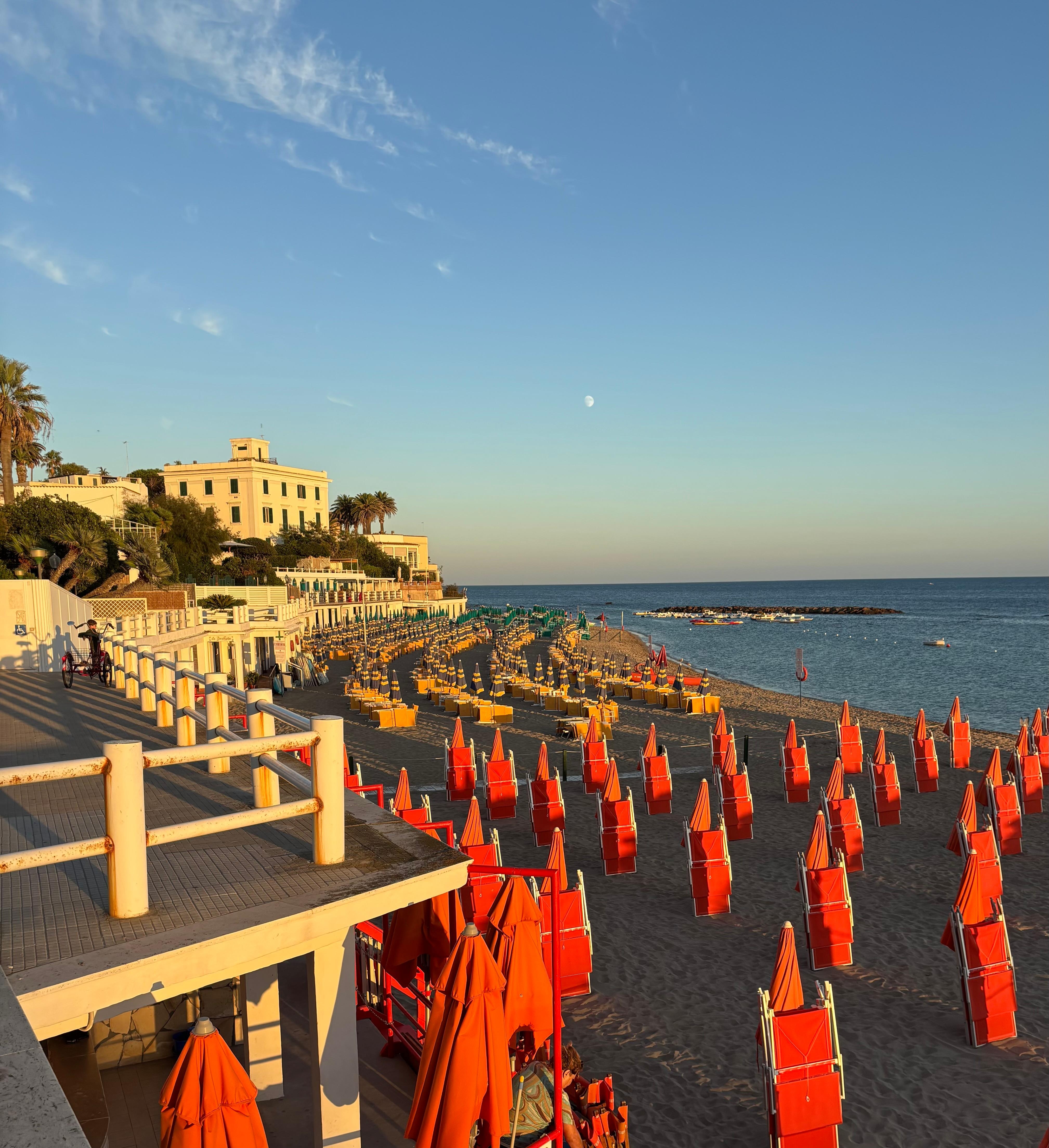 The beach across the street