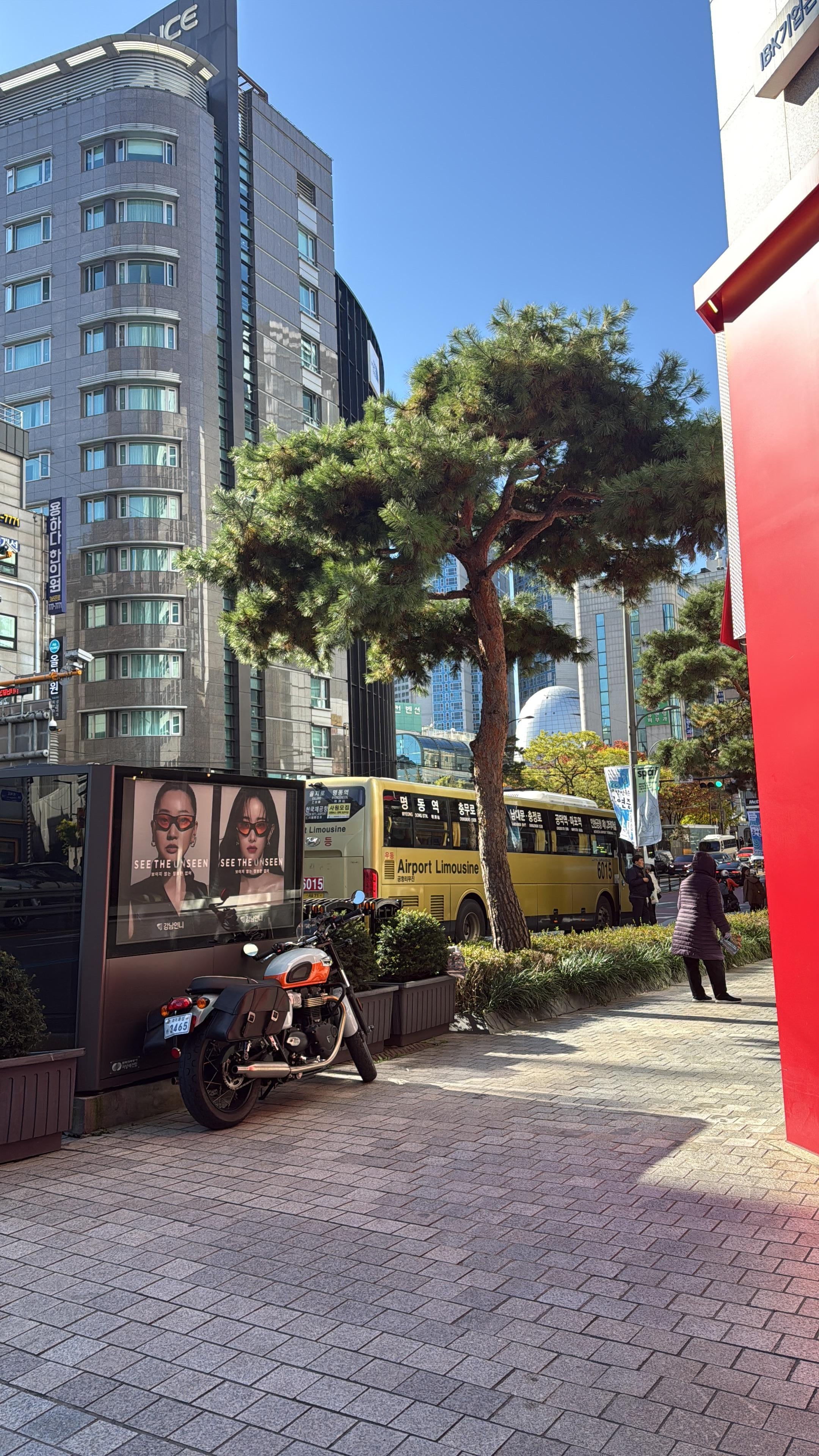 一出門口就有大巴去機場