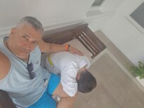 With my son in a Dojo