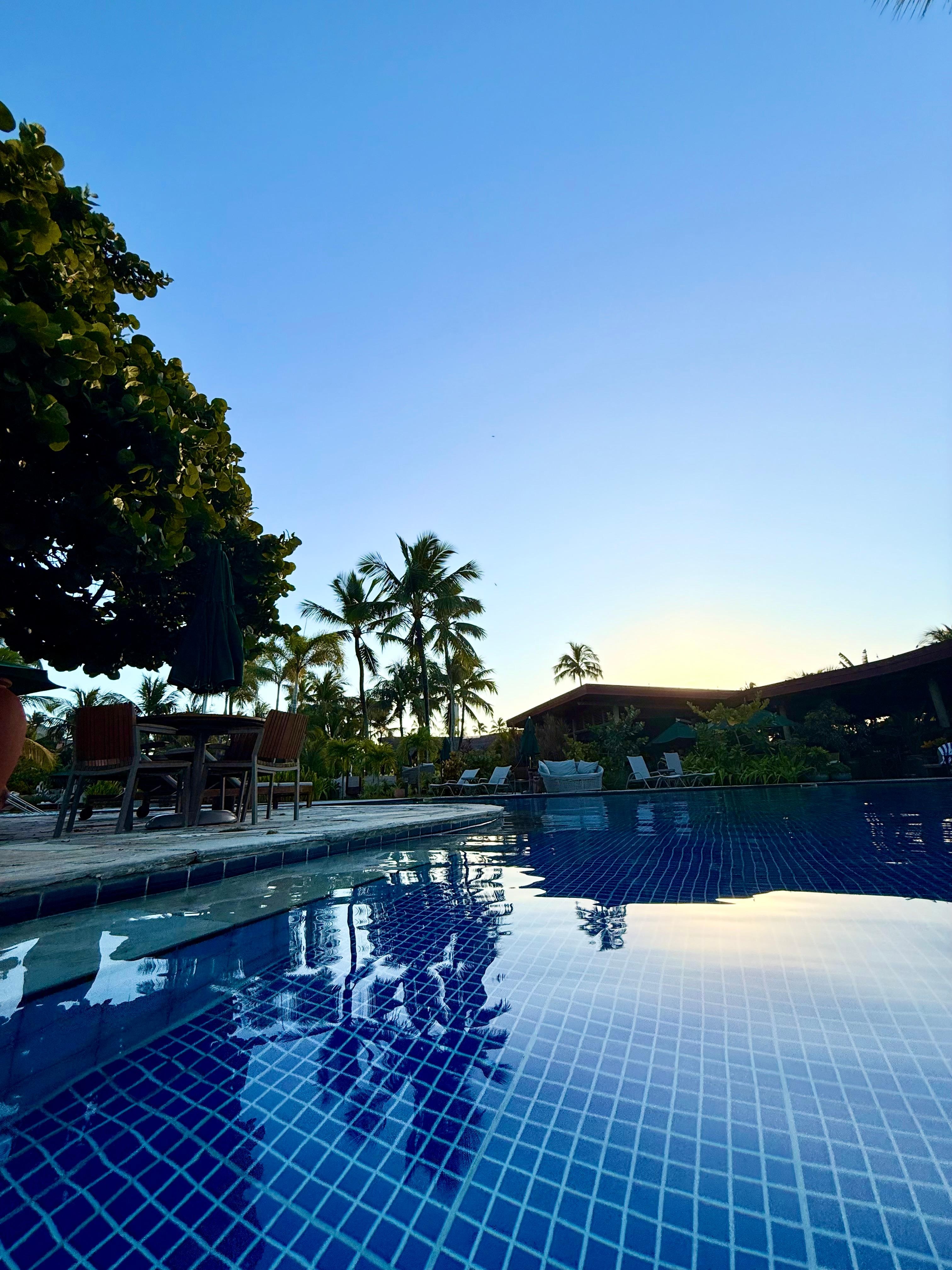 Área da piscina